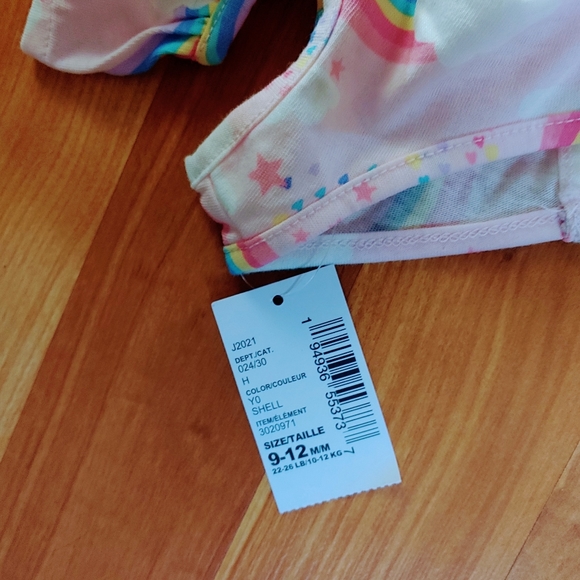 Baby Girl 9-12m Raindows Cold Shoulder Romper - Picture 2 of 3